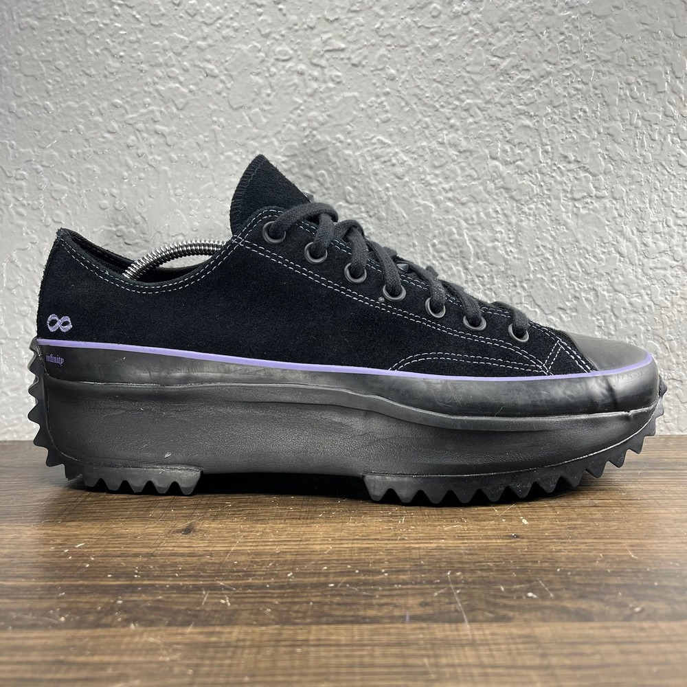 Converse Run Star Hike Platform Low Kelly Oubre Jr. Black Shoes - M 12 - W 13.5